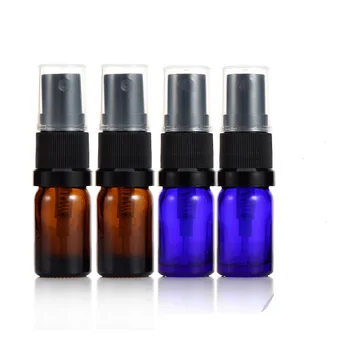 Debele 5ml Prazno Modra/Oranžna Razpršilo steklenici Spray Vžigalnike za Parfum Aromaterapija Eterično Olje 300pcs/veliko DHL Brezplačno