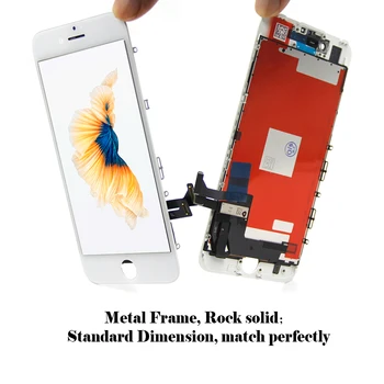 Debelo 5PCS/VELIKO Testirani LCD za iPhone 8/8 Plus /X Zaslon na Dotik in brezplačna Dostava z orodji,