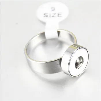 Debelo Mix Silver 12 mm/18 mm iz Nerjavečega Jekla Gumb Snap Ring 4 Velikosti Pripni Gumb Jjewelry 5pcs/veliko