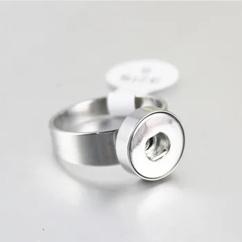 Debelo Mix Silver 12 mm/18 mm iz Nerjavečega Jekla Gumb Snap Ring 4 Velikosti Pripni Gumb Jjewelry 5pcs/veliko