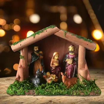 Debelo Visoke Kakovosti Doma Dekoracijo Dete Jezusa Božič Jaslice Jaslice Figurice Kip Scena Dekor