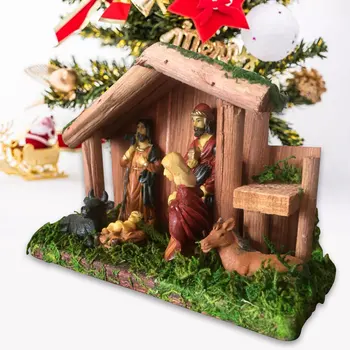Debelo Visoke Kakovosti Doma Dekoracijo Dete Jezusa Božič Jaslice Jaslice Figurice Kip Scena Dekor