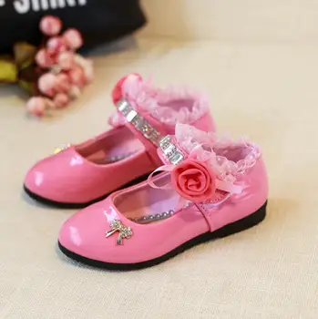 Dekleta Usnjeni Čevlji za Otroke Poročna Obleka Princess Šolski Copati Otroci Poletje Lok-vozel Črni Študent Sandali korejski Moda