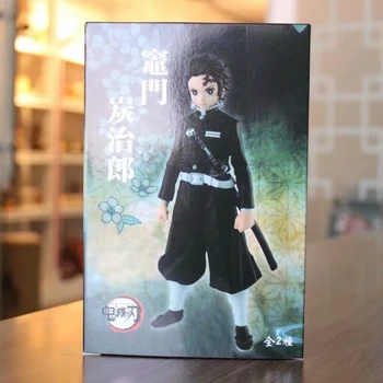 Demon Slayer Kamado Tanjirou Oblačilo, ki Anime figuric Igrače Kimetsu ne Yaiba PVC Zbirateljske Figurice Figurals Model