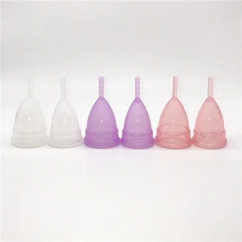 DHL! 200Pcs/Veliko prijazno bolj Zdravo Skodelice za enkratno uporabo Menstrualne Skodelice Silicij Medicinske Intimno Nego Vaginalne Žensko Higieno Skodelice