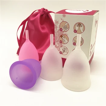DHL! 200Pcs/Veliko prijazno bolj Zdravo Skodelice za enkratno uporabo Menstrualne Skodelice Silicij Medicinske Intimno Nego Vaginalne Žensko Higieno Skodelice