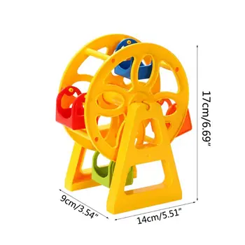 DIY Ferris Wheel Scene Model Skladbo Pribor Otroci Otroke, Izobraževalne Igrače NOVA