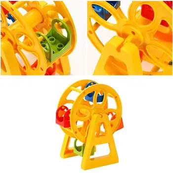 DIY Ferris Wheel Scene Model Skladbo Pribor Otroci Otroke, Izobraževalne Igrače NOVA