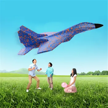 DIY Roko Vrgel ki Letijo Padalo Lovskih Letal Pene Letala, Model Stranka Vrečko Polnil, ki Plujejo pod Jadralno Letalo Za Otroke, Otroci Igrače