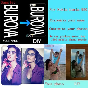 DIY za oblikovanje po meri lastno ime Prilagodite tiskanje fotografije sliko telefon primeru kritje za Nokia Lumia 950