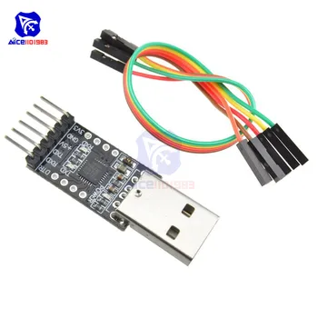 Diymore CP2102 USB 2.0 UART TTL Serijska 6 PIN Pretvornik Priključek Modula s 5 Pin Dupont Kabel za Arduino