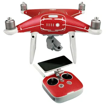 DJI Fantom 4 Pro Carbon Zrn Nalepke Nepremočljiva Kožo Zaviti Protector za Drone Telo in Daljinski upravljalnik za Fantom 4 Pro/Pro+