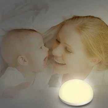 Dotik Zatemnitev Noč Svetlobe Postelji Omaro, Predalnik namizne Svetilke Micro USB za Polnjenje Super Svetla Varčevanja z Energijo Baby Hranjenje Svetlobe
