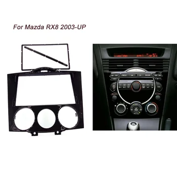 Double Din CD DVD Stereo Audio (Stereo zvok Plošče fascijo Za MAZDA RX8 RX-8 2003+ Radio Obraz Ploščo Auto Zamenjave Delov