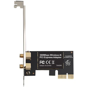 Dual Band PCI-E WiFi Brezžični Sim Adapter, 2.4 GHz 300Mbps Wi-Fi Pretvornik Kartice za Windows Server XP/7/8/8.1/10