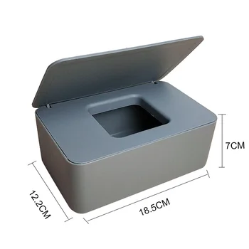 Dustproof Tkiva Škatla za Shranjevanje Primeru Mokri Robčki Razpršilnik Imetnik s Pokrovom za Domače pisarne Avto C44