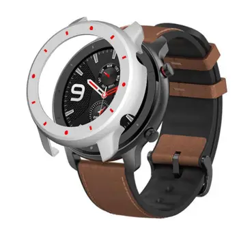 Dve barvni Silikonski Watch Primeru Za Amazfit GTR 47mm PC Zaščitna Primeru Pametno Gledati Pribor zaščitni Pokrov Za Amazfit GTR