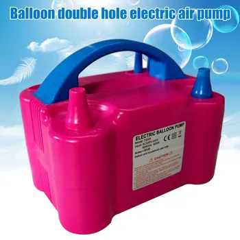 Električni Balon Črpalka Puhalo Prenosni Dvojno Šobo Inflacije za zabavo Dekoracijo 66CY