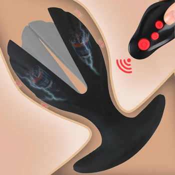 Električni Šok Analni Vibrator Za Človeka, Brezžični Daljinski Upravljalnik Moški Prostate Massager Butt Plug Anus Dilator Medicinske Tematskih Igrače