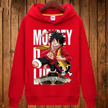 En Kos Anime Nekaj hoodies Jesensko Zimske moške runo debel toplo kapičastih pulover Moda barva Majica blagovne Znamke Vrhovi