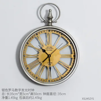 Evropa Slog Quartz Stenska Ura Sodobno Oblikovanje Klasičnih Okraski Umetnosti Stenska Ura Vintage Design Reloj Pared Ure BY50GZ