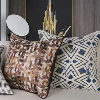 Evropski ameriški trending geometrijske dekorativni vrgel blazino/almofadas primeru 45 50,moda enostavne blazine pokrov doma dekoraterstvo