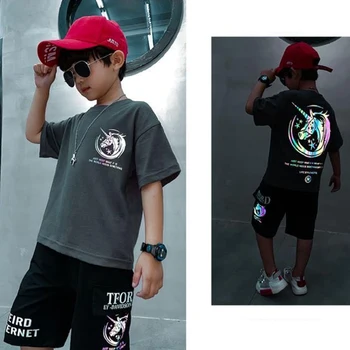 Fant Samorog obleko poletje obleko 2020 nov slog tujih slog poletje fant lep modi, otrok bo ustrezala vrh + hlače