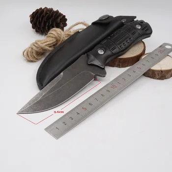 Fiksno Rezilo Lovski Nož Pranje Kamna Površine Taktično Survival Nož 5cr13 Rezilo Alumium Ročaj Ravne Noži EOS Multitool