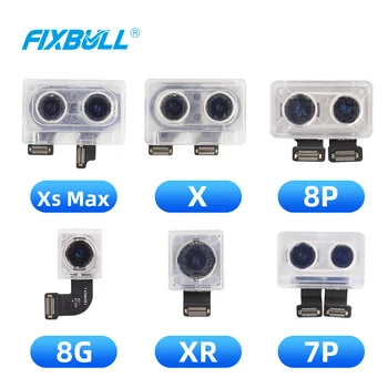 FIXBULL Original zadnjo Kamero Za iPhone 5 5S 5C 6 6S Plus 6s 7 8 X X X X Xr Xs Max Kamera Zadaj Glavni Objektiv Flex Kabel Nadomestni Deli