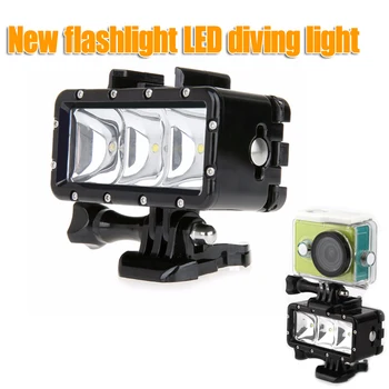 Fotoaparat, vodoodporna LED flash video lučka,Potapljaška svetilka svetilka Za SJCAM SJ4000 wifi SJ5000 SJ5000X SJ6000 SJ7000 SJ9000 M10 M20