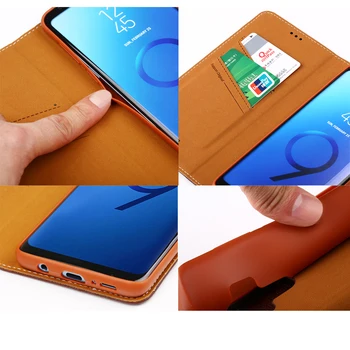 GEBEI Primeru za Galaxy S9 S9Plus Pravega Usnja Flip Case Pokrovček za Samsung Galaxy S9 Plus Magnetna Knjiga Slim Stand Imetnika Kartice