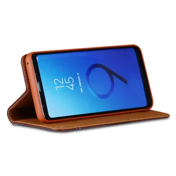 GEBEI Primeru za Galaxy S9 S9Plus Pravega Usnja Flip Case Pokrovček za Samsung Galaxy S9 Plus Magnetna Knjiga Slim Stand Imetnika Kartice