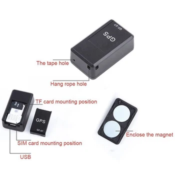 GF07 GSM GPRS Mini Avto Magnetne SOS Napravo za Sledenje Za Vozila/Avto/Osebo Lokacijo Tracker Lokator Sistem gps tracker