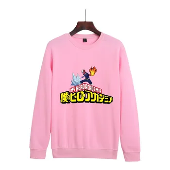 Harajuku moj junak univerzami Unisex Hoodies Japonski Anime Bakugou Katsuki Natisnjeni Moški pulover s kapuco Ulične Priložnostne Sweatshirts
