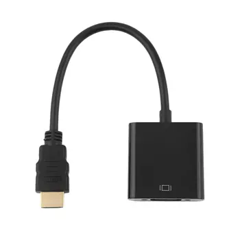 HDMI na VGA Adapter Pretvornik Moški-ženska Polno 1080P Kabli Adapterji HDMI Moški-VGA Ženski Kabel, Kabel za HDTV PC Prenosni DVD