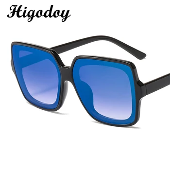 Higodoy Retro Ženske Kvadratnih Sončna Očala Prevelik Luksuz Blagovne Znamke Plastičnih Sunglass Moških Uv Zaščito Gafas De Sol Oculos Očala