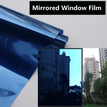 HOHOFILM 152 cm*500cm Zrcali Doule Modro Okno Film eksplozije-dokazilo okno nalepke Toplote resorbtion Okno Odtenek za 60