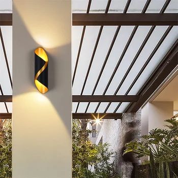 Hongcui Zunanji Steni luç LED Nepremočljiva Stenska Svetilka Moderne Teras Ustvarjalne Okrasni Za Vrt Verando, Balkon, Dvorišče