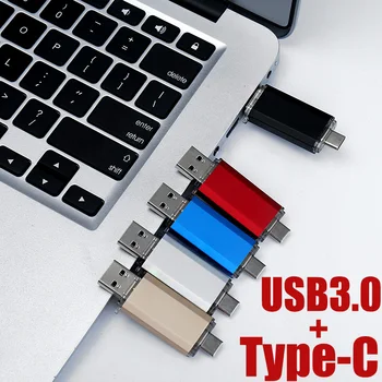Hotsale OTG USB ključek Usb 3.0 Pero Disk 128GB 256GB Tip C Micro Usb Ključek 16GB 32GB 64GB Pendrive za Tip-C Naprave