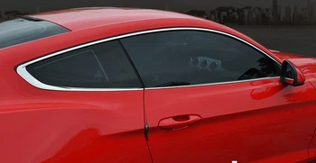 Iz nerjavečega jekla okno avtomobila avto dodatki za Zunanjo okensko Polico Pokrov Okraskov za ford mustang 2016 2017 2018 6. Avto Styling