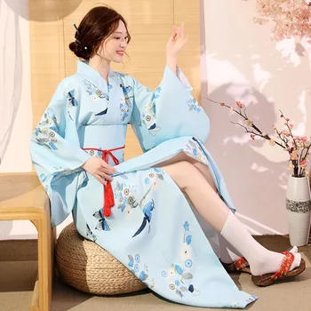 Japonski Tradicionalni Orientalski Slog Formalno Obleko Classic Vintage Lady Kimono Ženske Ženski Fazi Kažejo Yukata японская одежда
