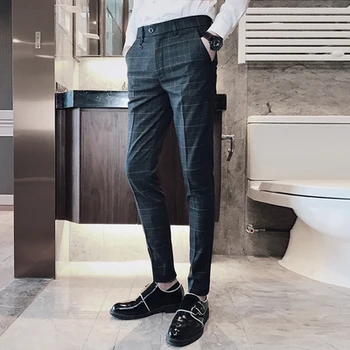 Jeseni priložnostne hlače moški korejska različica trend malih hlače 2018 new England divje self-gojenje noge obleko hlače