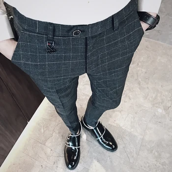 Jeseni priložnostne hlače moški korejska različica trend malih hlače 2018 new England divje self-gojenje noge obleko hlače