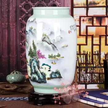 Jingdezhen keramične vaze pastelnih krajine porcelana poročno darilo porcelana okrasni Doma Oprema dnevna soba dekor