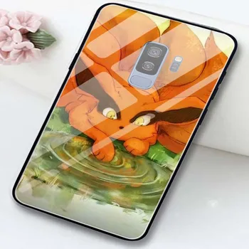 Kaljeno Steklo Primeru Telefon za Samsung Galaxy A10 A20 A40 A50 A70 A80 A51 A71 M10 M20 M30 A6 A8 Plus Naruto Japonska Hokage Ninja