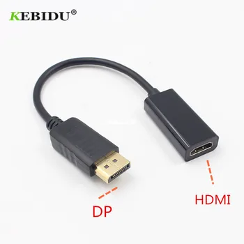 Kebidu DP za HDMI in združljiv Kabel usb Pretvornik Ac priključka DisplayPort Display Port DP za Adapter Podpira 1080P za HDTV Projektor