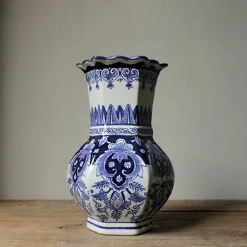 Keramične vaze, Jingdezhen novi Kitajski ročno pobarvane modro in belo porcelana steklenico domači dnevni sobi vile, dekorativni decoratio