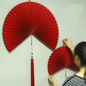 Klasični Dekorativni Fan Kitajski Zgibanje Papirja Navijači Ustvarjalne Kitajski Zložljiva Dekoracijo Papir Fan Dnevna Soba, Pohištvo
