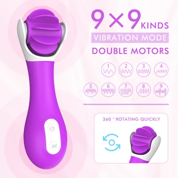 Klitorisa Vibrator za G Spot Klitoris Dildo Vibratorji Nepremočljiva Polnilna Klitoris Stimulator Vzorce Vibriranja Sex Igrače za Ženske