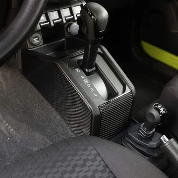 Konzola Prestavna Polje Stranski Plošči Kritje za Suzuki Jimny 2019 2020 Avto Notranja Oprema iz Ogljikovih Vlaken